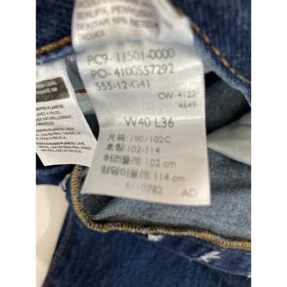 Levi’s 501 XX Men’s Jeans 40x36 Blue Denim Button Fly Original Fit Straight - Picture 6 of 12